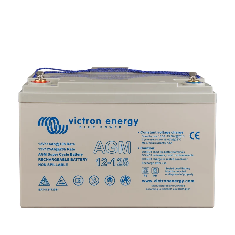 Victron 12V/125Ah AGM Super Cycle Batterie (M8)